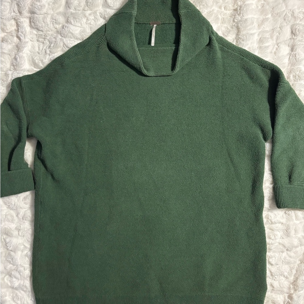 Free People Olive Knit Sweater